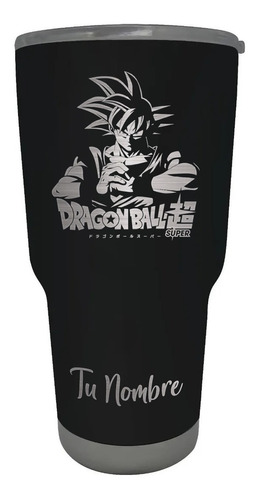 Termo 30 Oz Goku Dragon Ball Z Grabado Láser Con Tu Nombre