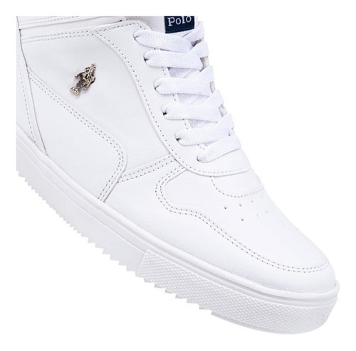 Tenis Casual De Dama Hpc Polo 439 Color Blanco
