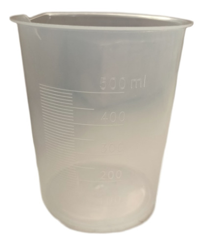 Vaso De Precipitado Graduado Plástico Pp 500 Ml Autoclavable