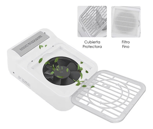 Extractor De Polvo De Uñas Acrílicas Colector 60w