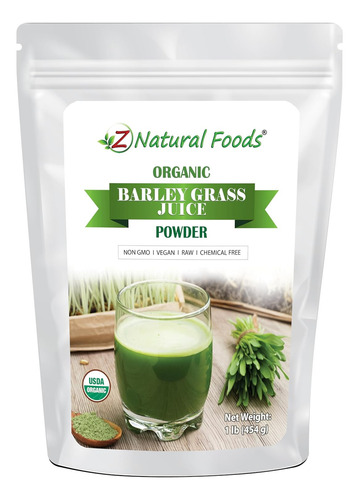 Z Natural Foods Polvo De Jugo De Hierba De Cebada Orgánica,