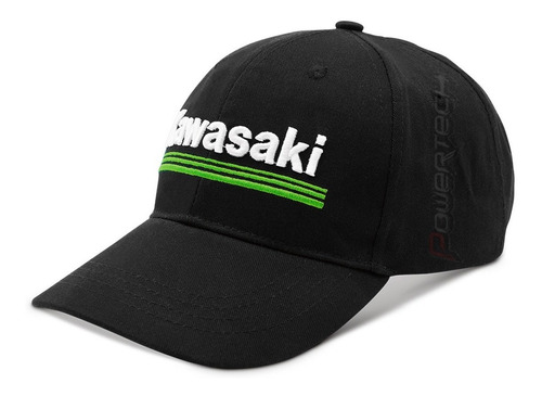 Imagen 1 de 3 de Gorra Original Kawasaki Logo 3g Negro - Ajustable