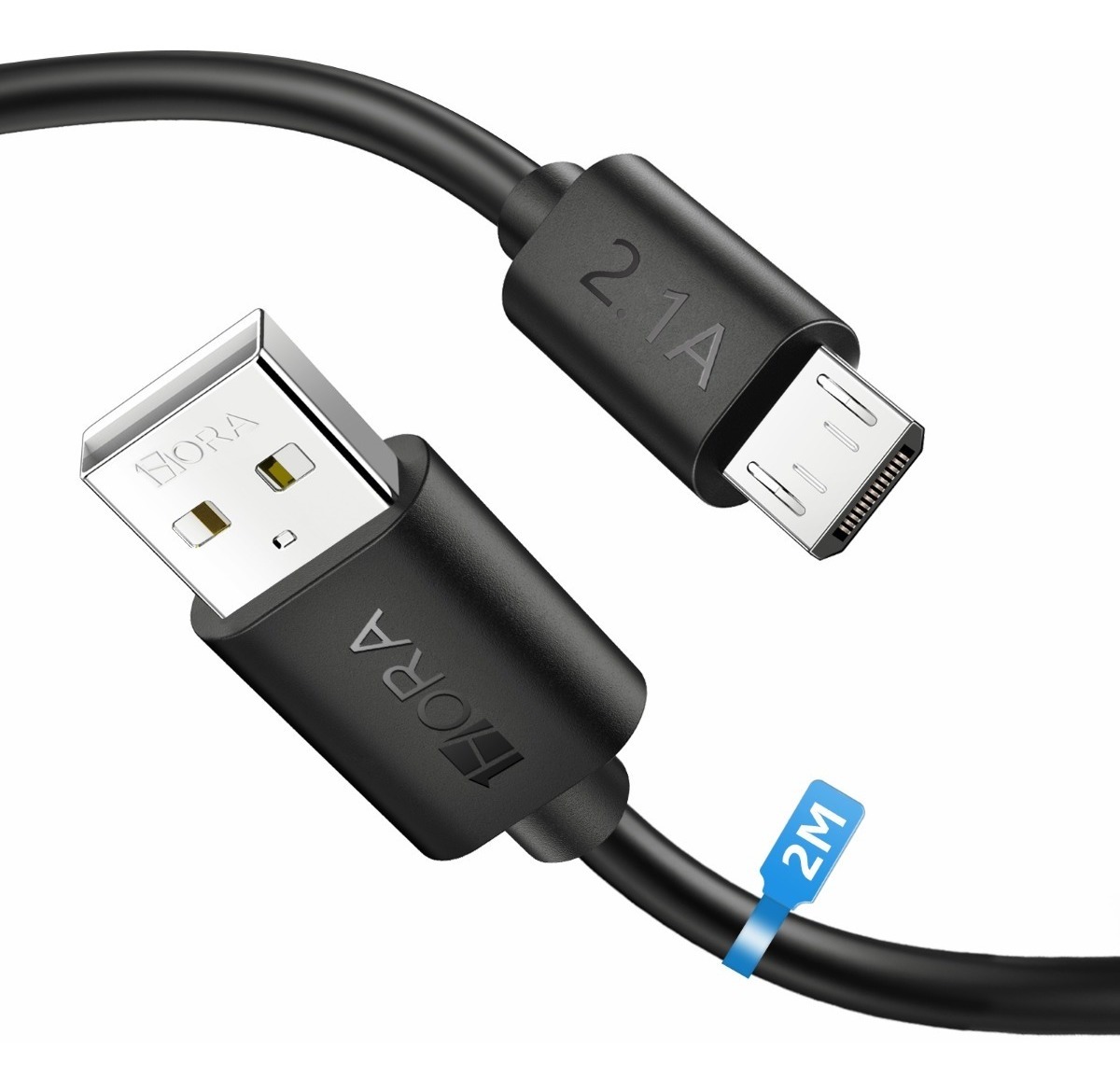 Cable 2mts V8 Microusb Android Datos Carga Rápida 1hora