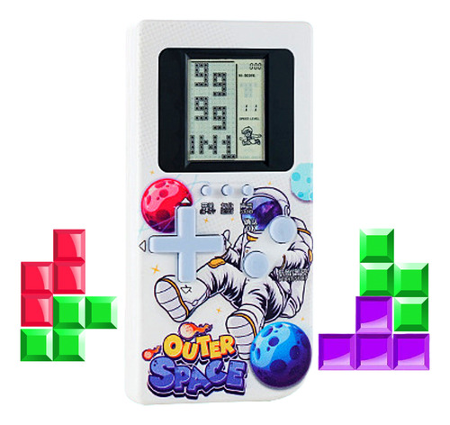 Consola De Bolsillo Retro Tetris 9999 En 1 Diseño Astronauta