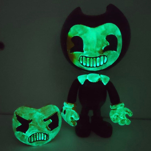 Imagen 7 de 10 de Bendy Combo 2 Figuras Articulados The Ink Machine Emiten Luz
