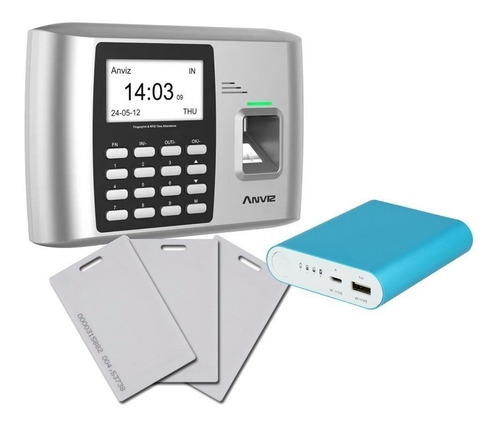 Reloj Control Horario Biometrico Prosoft+bateria+25 Tarjetas