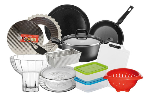 Set Vajilla Completo Hogar Batería De Cocina 100 Piezas