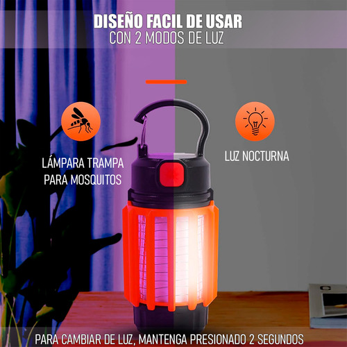Lampara Mata Insectos Lampara Campíng Mata Mosquitos Lampara Mata Mosca Arcashopping Mini Lampara Camping Insectos Lampara Mata Zancudos Camping Lampara Led Camping Ini Trampa Para Mosquitos