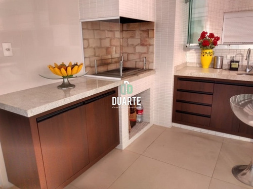 Imagem 16 de 30 de Vendo Apartamento Alto Padrão Em Santos, 4 Suítes, 3 Vagas, Vista Mar, Aparecida, Ville De France - Ap02680 - 68028632