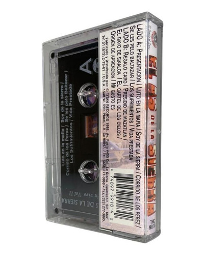 Cassette Original De El As De La Sierra Luto En La Mafia