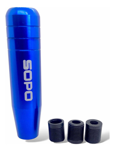 Pomo Palanca De Cambio + Adaptadores Universales Azul Sopo