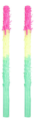 Palo De Juguete Para Piñata Multicolor, 2 Unidades