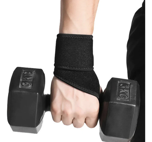 1 Par Muñequera De Soporte Muñeca Gym Levantamiento De Pesas
