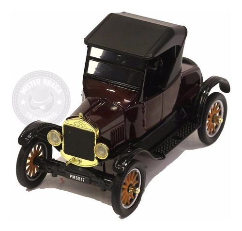 Miniatura Ford T 1925 Runabout(soft Top) Vinho 1/24