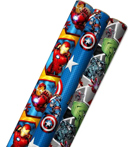 Papel De Avengers Con Líneas De Corte Y Superhéroes