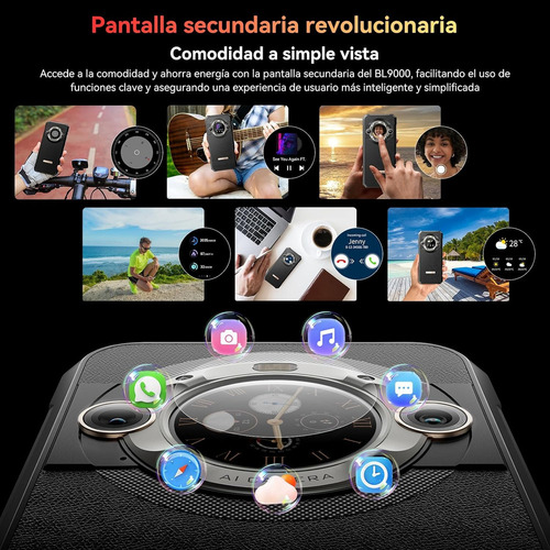 Blackview Bl9000 5g Celular 24gb+512gb, 6.78 2.4k 120hz 8800mah 120w Carga Rapida Dual 50mp Cámara /nfc/ip68ip69k