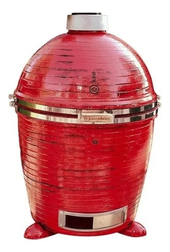 Parrilla Kamado B10 Rojo Horno Ahumador Mediano