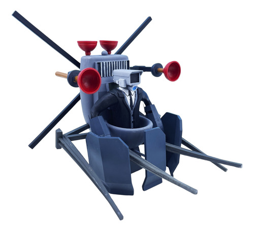Skibidi Toilet Cameraman Nave Figura Impresa 3d Pint 13 Cm