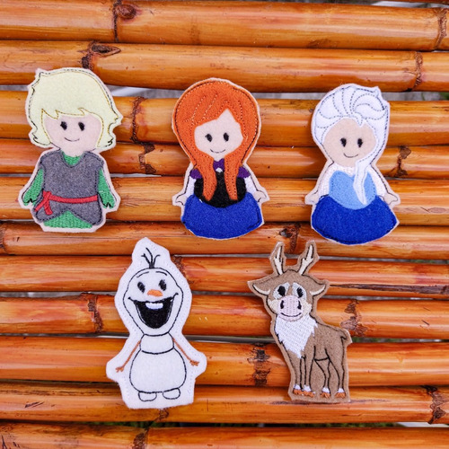 Titeres De Frozen - Incluye Los 5 Personajes 