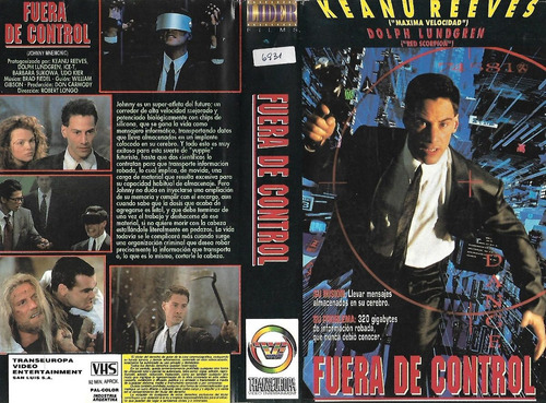Fuera De Control Vhs Keanu Reeves Dolph Lundgren Ice-t