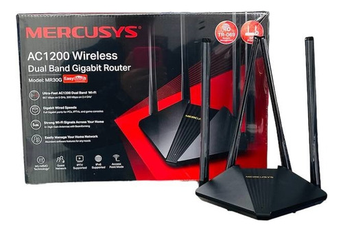 Router Mercusys Gigabit Fibra Óptica Dual Band Ac1200