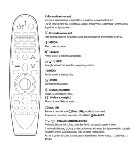 Control Magic LG An-mr 19ba Original Smart Tv Lk Uk Um Sm E9