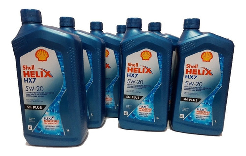 Aceite 5w20 Sintético Shell Helix Hx7 Importado. 7 Lts