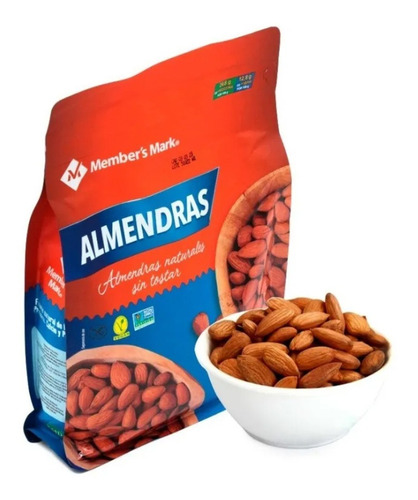 Almendra Natural C/cascara - Bolsa De 900g