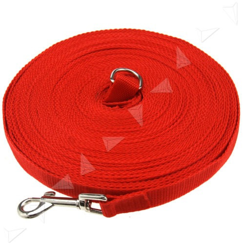 2 Cm X 15 M Rojo Perro Mascota Entrenamiento Obediencia Corr