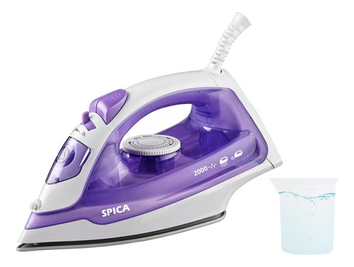 Plancha A Vapor Spica Sp-880 Antiadherente Spray Regulador Color Violeta