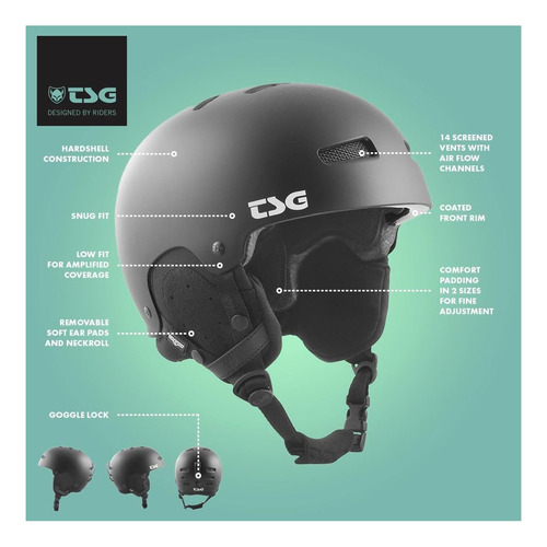 Protección Para Casco De Snowboard Y Esquí Tsg Gravity Con D