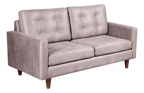 Sofa Napoles 2 Cuerpo Cuero Kentucky - Latam Home