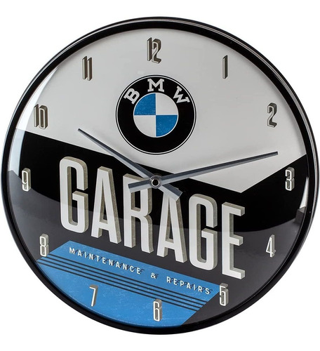 Nostalgic-art 51077 Bmw - Garage - Reloj Decorativo