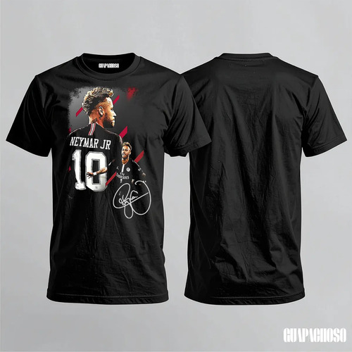 Playera Neymar Jr Leyendas Del Futbol Estampado