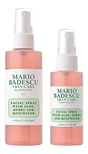 Mario Badescu Spray Facial Aloe, Hierbas Y Agua D Rosas Duo Tipo de piel Todo tipo de piel