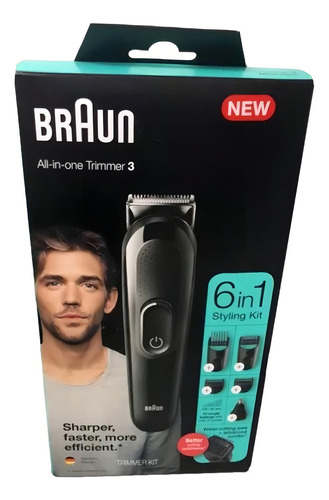Braun Kit Aparador Elétrico Barba E Cabelo 6 In 1 Sem Fio