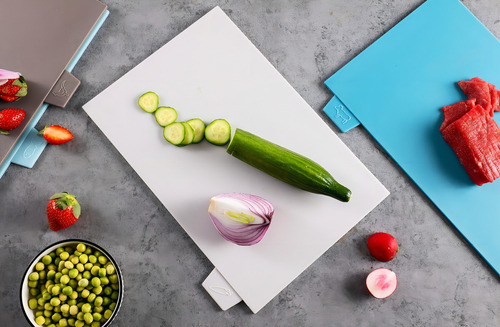 Tablas Para Picar Con Base Y Colores Indicadores, 4 Piezas L&C HOME