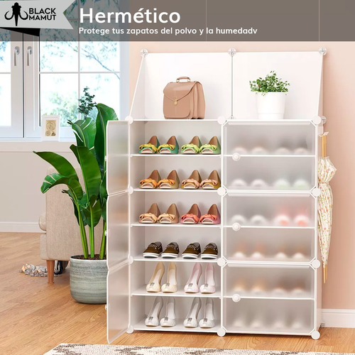 Zapatera Organizador Mueble Estante 7 Niveles Color Blanco