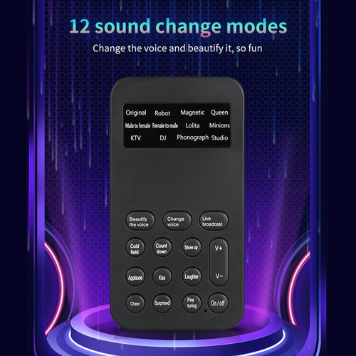 Mini Trocador De Voz Efeitos De Som Máquina De Áudio De