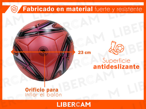 Pelota De Futbol Deportes Infantil Niños Colores N° 5 Color Rojo