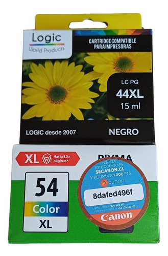 Pack Tintas 44 Xl Alternativo + Canon 54 Xl Original Factura