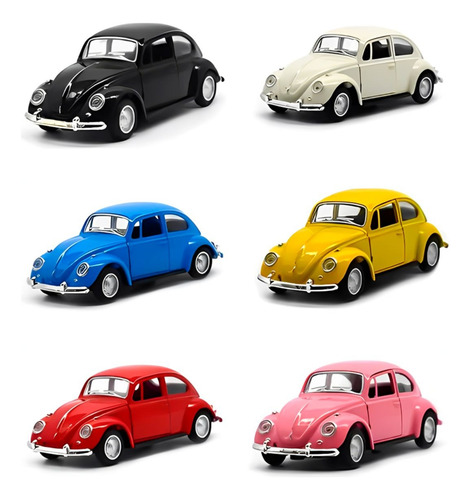 Fusca Clássico Miniatura Carrinho De Ferro Coleção Fricção