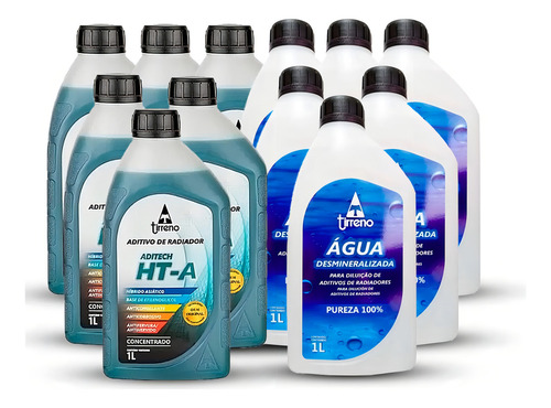 Água Desmineralizada + Aditivo Radiador Concentrado Ht-a