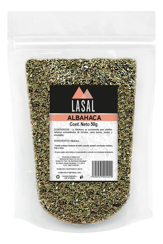 Albahaca 50 Gramos Bolsa Resellable