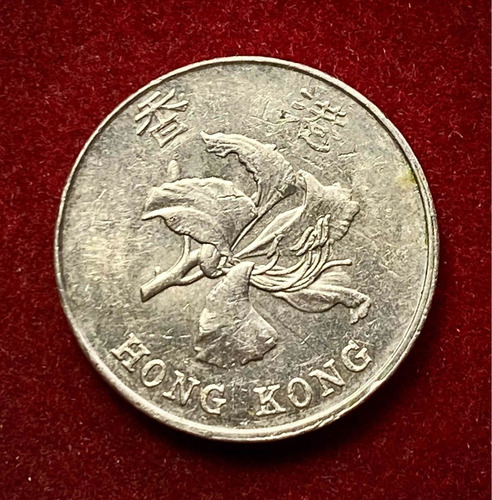 Moneda 5 Dólares Hong Kong 1998 Km 65