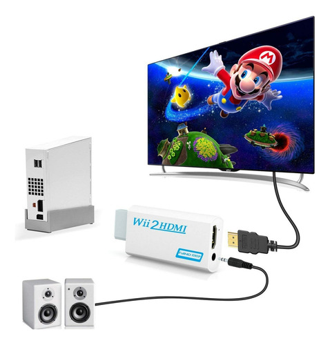 Adaptador Conversor Nintendo Wii Hdmi 2.0 Audio Y Video