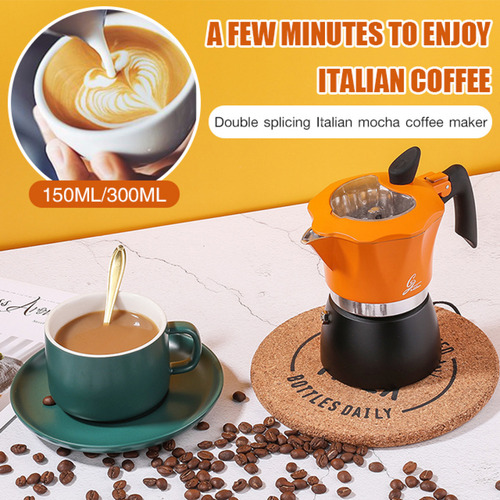 Cafetera Mocha Visible Transparent Family