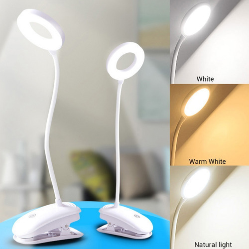 Lampara De Mesa Plegable 8w 3800k - 4200k Usb Tipo Anillo