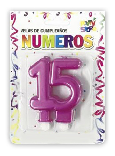 Imagen 1 de 1 de Vela Cumpleaños Numero 15 - Lollipop