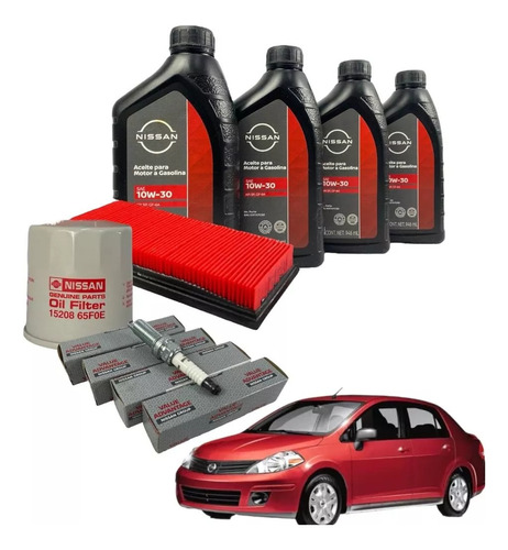 Kit De Afinacion Mayor Aceite 20w50  Nissan Tida